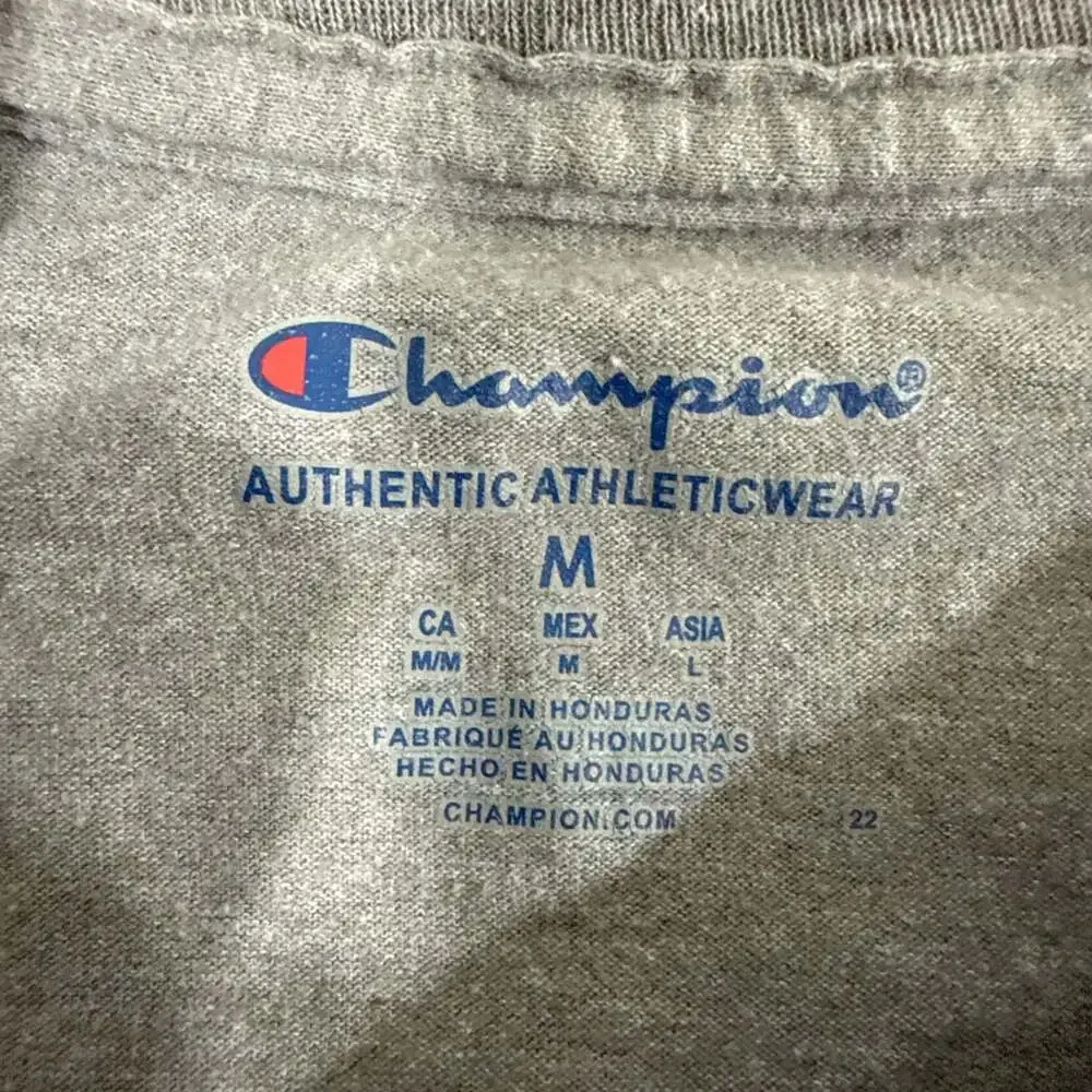 Champion Carolina Hurricanes NHL Graphic T Shirt Mens Medium Gray Hockey Tee EUC - Picture 6 of 6